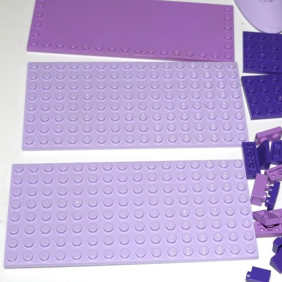 LEGO BULK Purple lavender violet angled plate slope 8x16 6x16 6205 (328PCS) - Picture 6 of 13